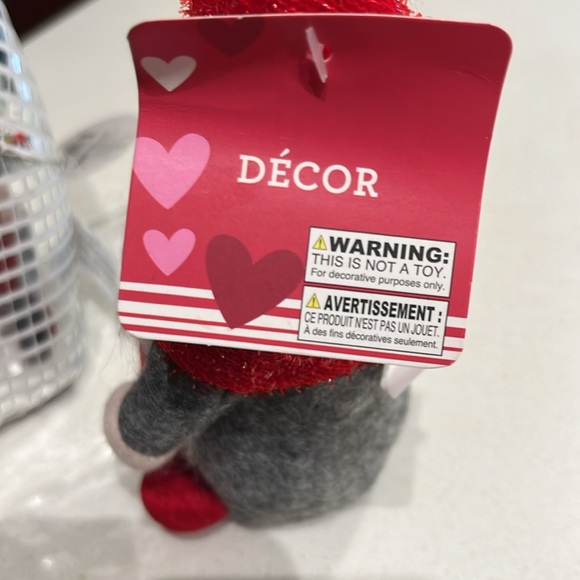 NWT 2 Gnome Decorations. 1 Disco Ball Gnome and 1 Hearts You Gnome - Picture 6 of 8